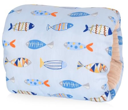 Stillkissen Klein, Ministillkissen Arm-Stillkissen, Baby Stillkissen zum Stillen, Reisestillkissen Baumwolle Eulen, Kleines Stillkissen für Unterwegs für verschiedene Stillpositionen Geeignet (B)