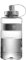 ZAWELIYO Botella de Agua Deportiva con Pajita de Gran Capacidad de 2 Litros, Botellas de Agua para Gimnasio para Hombres, Diseño de Boca Ancha, Gris, Adecuada para Gimnasio,