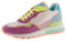 Victoria Basket Basse Luna Nylon & Pièces Multicolores en Croûte De Cuir & Semelle Crantée 1156110 pour Femme Rosa 39