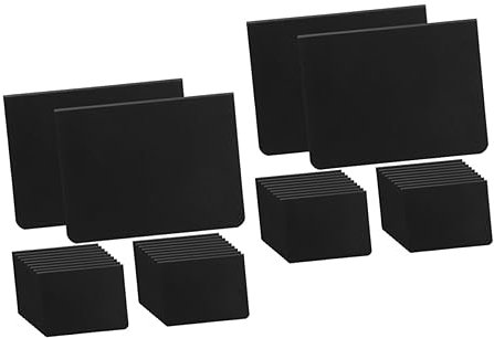 GETAJGHSD 40 Stk Handgeschriebener Ständer Monitorständererhöhung Tafel Message Board Kreide Markierungen Trocken Abwischbarer Kalender Bretter Whiteboard-marker Zeichen Nachricht Pvc Black