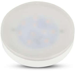 WatioWave Bombilla GX53 6.4W de plástico con chip, color 4000K, ideal para iluminación interior en hogares y oficinas.