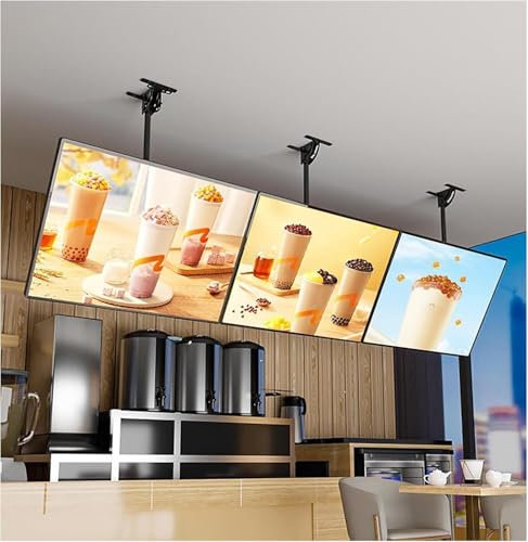 Caja de luz LED, soporte para letreros con pantalla LED, perfil de aluminio para montaje en pared, marco de exhibición publicitario ultradelgado para montaje en pared para publicidad en tiendas (60
