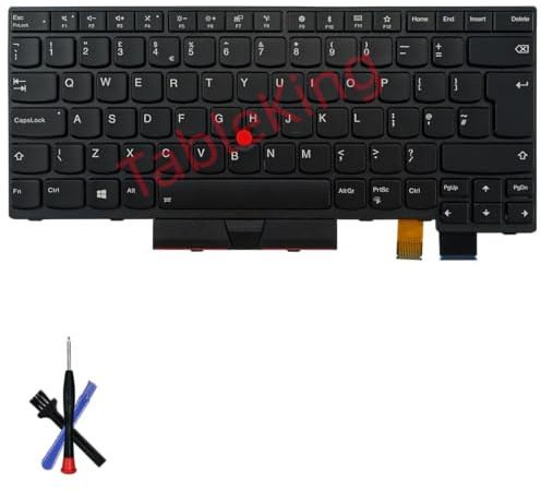 Replacement Keyboard with Backlit for Lenovo Thinkpad T470 T480 A475 A485 (UK, Backlit)