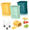 STOBAZA 3Juego Cortadora Verduras Multifuncional de Rebanadores Colores Incluye Cepillo para Limpieza Herramienta de Cocina Duradera