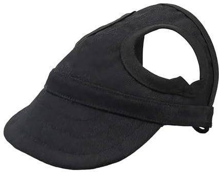 Sonnenhut für Hunde, mit verstellbarem Riemen und Ohrlöchern, Größe S, M, L, ideal für Camping, Angeln,