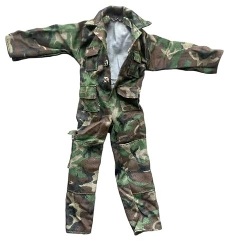 Maßstab 1:6 Actionfigur Kleidung Overall Stoff Uniform Puppe Kostüm für 30,5 cm männlichen Körper