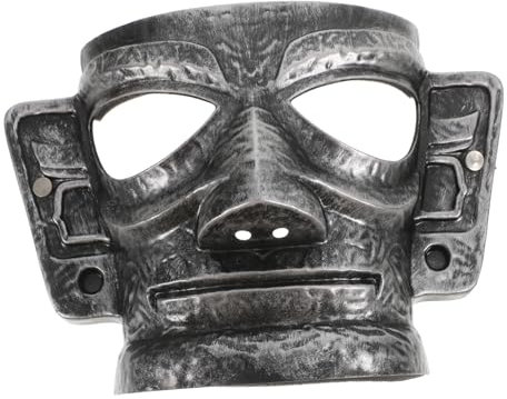 MOKKHNB Steampunk Full Face Mask Vintage Halloween Costume Accessory Inspired by Ancient Sanxingdui Culture Comfortable Fit for Cosplay Parties and Carnivals