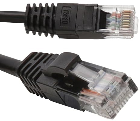 kenable Outdoor External CAT5E-CCA UTP Network Cable Ethernet Patch Lead PE Jacket Black 10m