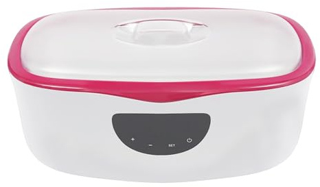 Paraffinbad Maschine 4000ml, 230W Paraffinwachs-Schmelzgerät mit LED-Touchscreen, Einstellbar 45-75°C Paraffinbadgerät für Hände und Füße, Heim & Profi-Anwendung, Rot Paraffinbadmaschine