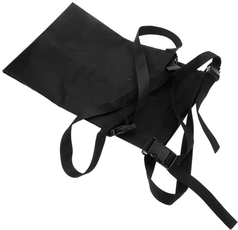 HOMSFOU Sacoche de Transport Étanche pour Bouteille D'oxygène, Pochette Latérale Noire 70x25 Cm pour Fauteuil Roulant, Support Accessoires pour Fauteuil Roulant Compartiments Pratiques