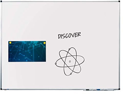 Legamaster 7-102054 Whiteboard Premium, lackierter Stahl mit Spezialbeschichtung, 120 x 90 cm