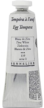 Sennelier Tempera Paint, 34ml, Zinc White