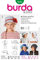 Burda 9496 Schnittmuster für Kindermütze, Mützen, Hüte