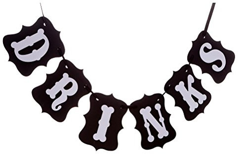 ULTNICE Drink Banner, Wimpel Banner Buffet hängende Dekoration für Hochzeit Geburtstagsparty