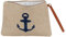 Alsino Kosmetiktasche klein für Handtasche Kulturbeutel mit Reißverschluss Anker Maritim KT-215 Anker blau