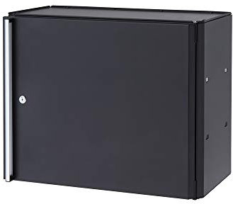 Trinity 61 cm Armoire murale de garage, Noir texturé Finition avec revêtement en poudre