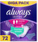 always Slipeinlage Normal Flexistyle Fresh Gigapack 72