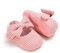 Geagodelia Sneaker per bambini con Culla e Fiocco a Forma di Cuore con Fiocco per Principessa (Rosa, 0-6m)