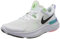 Nike Herren React Miler Running Shoe, White/Black-Vapor Green-Hyper Jade, 42 EU