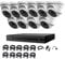 HILOOK HIKVISION 16CH 5MP DVR CCTV System 11X5MP Indoor&Outdoor White Dome Camera System 2.8MM,20M IR distance,Motion Detection,Remote Access&Weatherproof. (3TB HDD)