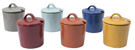 Marblechic - Zuccheriera in Ceramica Novità Home colori assortiti gres porcellana - Rosso
