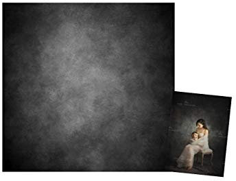 WaW 3x3m Fotohintergrund Kulisse Leinwand Dunkelgrau für Fotostudio, Langlebig Stoff Fotografie Hintergrund für Porträt, Video, Hochzeit Shooting