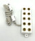 BELI-BECO 3946 Verteilerleiste 5-Fach mit Kabel und Stecker - 8mm Abstand - 3,5V (Weiß)