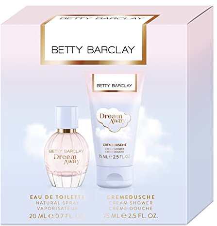 Betty Barclay® Dream Away | Duo Set: blumig - fruchtig - pudrig - verleiht luftig zarte Frische mit angenehmen fruchtigen Duft | Eau de Toilette 20ml & Cremedusche 75ml