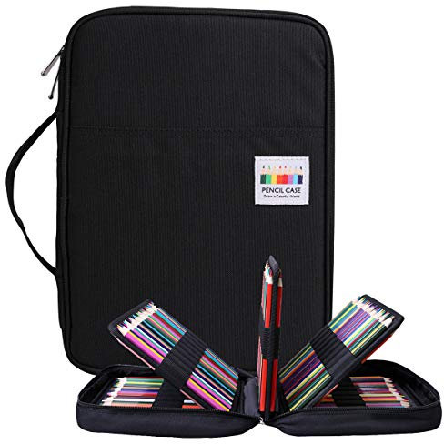 BOMKEE Federmäppchen Große, 304 Schlitze Etui Stifte Schule Federmappe Federtasche Maeppchen Mäppchen Große Kapazität Stifthalter Slot Organizer Tasche für Aquarellstifte, Marker, Gelstifte