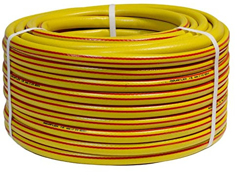 BONERVA | Manguera AQUAFLEX | Manguera de PVC para jardinería, agricultura y uso doméstico | 8 BAR presión (25 Metros rollo, 15mm interior)