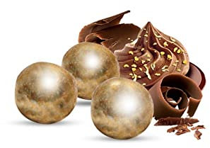 Confetti Papa Perle Cioccolato 500g | Piccole delizie confettate dal Cuore di Cioccolato al Latte Cereale ricoperto (Latte Oro)