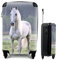 MuchoWow© Koffer Handgepäck Trolley Rollkoffer Kleine Reisekoffer mit 4 Rollen - Pferd - Licht - Morgen - Cabin Size < 55x40x23 & 55x40x20 cm - Fotokoffer - Kabinenkoffer - Boardgepäck