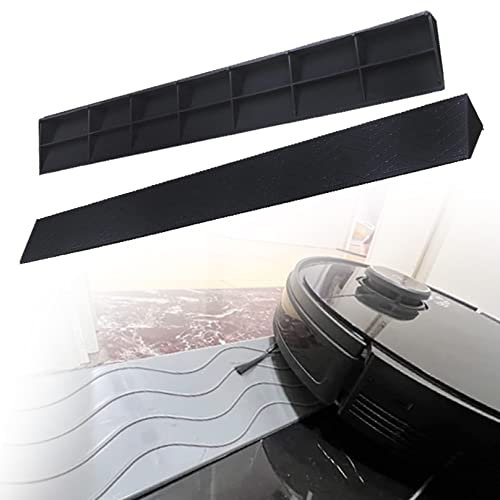 Schwellenrampe, 1 - 7 cm, 2 Stück, Gummi-Bordsteinrampe für Türen, Kehrroboter, Rollstühle, Spielzeug, 100 x 15 x 7 cm