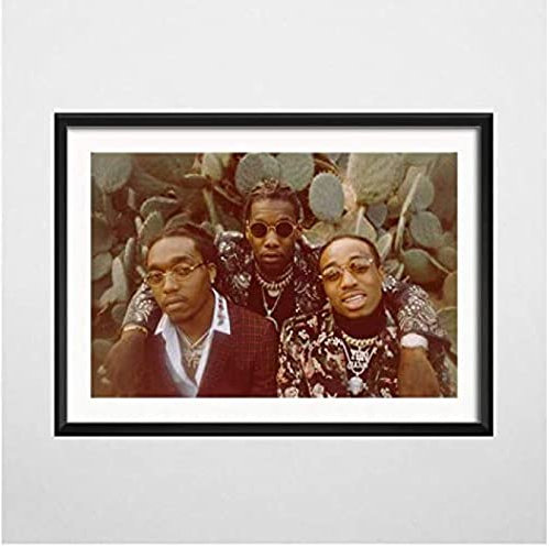 Poster Migos Trap Poster, Musik, Sänger, Poster, Foto, Porträt, Bilder, Wandkunst, Poster Und Drucke, Leinwand, Malerei, Heimdekoration 50X70Cm Kein Rahmen