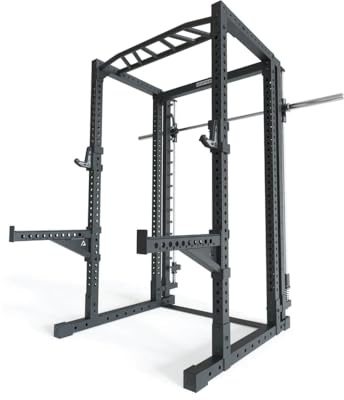 Atletica R7-Reeve Power Rack | Power Rack mit Smith Machine | Kompaktes Basisrack für Grundübungen | Calisthenics | Kniebeugen | Bankdrücken | Schulterdrücken | Rudern Größe 220 cm