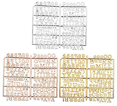 NUOBESTY 3st Briefbrett Aus Filz Symbol-brieftafel Digitales Nachrichtenbrett Nachrichtentafel Aus Kunststoff Zahl Buchstabentafel Message-board-nummern Gefühlt Plastik Anzahl Kursiv