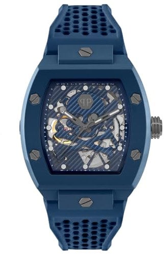 Philipp Plein Herren Uhr Automatik The Skeleton ECOCERAMIC PWVBA0323 Silikon