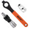 ktxaby Bike Crank Extractor,Arm Remover and Bottom Bracket Remover,with 16mm Spanner Wrench,Bike Crank Removal Tool Fit for Square Threaded Taper Crankset