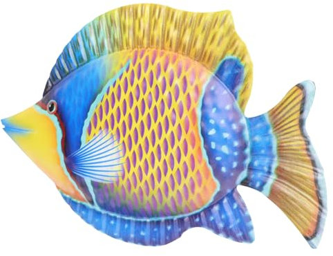 Cabilock Decorative Fish Wall Ornaments Wall Decoration Metal Fish Iron Fish Sculpture Fish Home Decoration Wall Fish Creative Metal Wall Decoration Housewarming Party