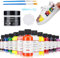SEISSO Kit de peinture acrylique, 12 couleurs de peinture acrylique pour cuir, kit de peinture acrylique pour enfants, kit de teinture acrylique pour cuir pour chaussures, sacs, siège auto, baskets