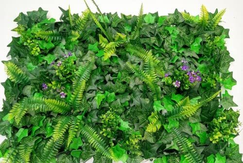 Künstliche Pflanzenwand hyperrealistische Pflanzenwand Paneele Pflanzen Wand Matte Künstliche Pflanzen Deko mit Kunstpflanzen für Wand, Balkon und Garten 40 x 60 cm