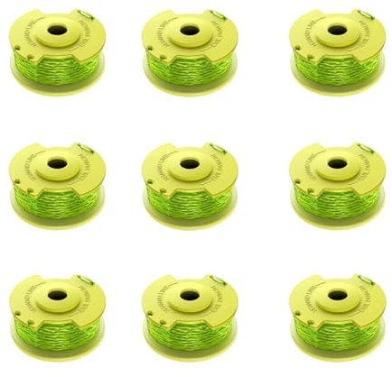 LADAMI Rasentrimmer Spule Für Ryobi Rasentrimmer, 2.0mm und 3.4m LäNge Fadenspule Kompatibel Mit Ryobi One, Trimmer Fadenspule 9 Fadenspule