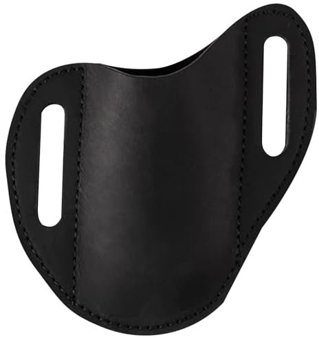 Folding Knives Holster - Men Leather Knives Organizer Sheath Belt | Pocket Knives Holder with Belt Clip, Men Leather Organizer Sheath, Leather Knives Sheath Belt for Most Pocket Knives