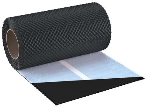 KAMINANSCHLUSSBAND FLEX 3D | Länge 5m | Breite 300mm | hochwertiges Aluminium und Butyl | Selbstklebend | Dach Wandanschlussband 3D Struktur (Anthrazitgrau RAL7021)