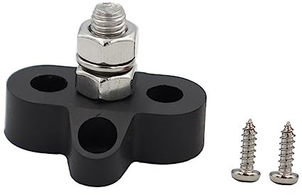 MOLUCKFU Verteilerblock Für Anhänger Klemmenblock Stromverteiler Anschlusspfosten Sammelschiene Aus Pe-material Für Auto Schiff Yacht