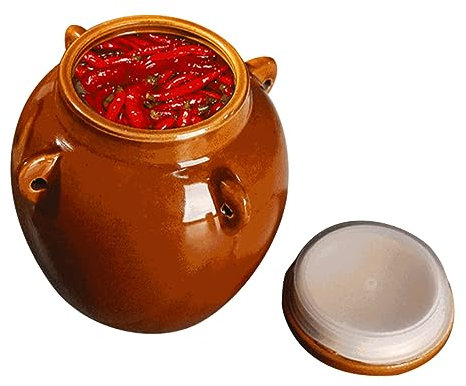 Garneck Contenedor De Encurtidos Multigrano Tarro De Cerámica Tapa Fácil De Abrir