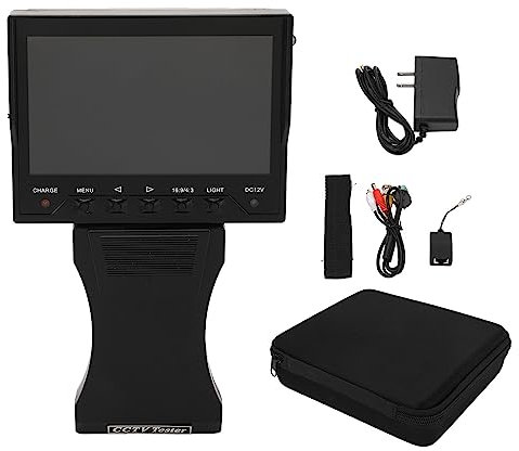 HD Video Monitor, Analog Video Tester, Camera Tester, CCTV Tester, LCD Camera HD Analog Video Monitor VGA Input DC12V Output 4.3in