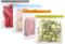 SumDirect 4Pcs Reusable Gallon Freezer Bags,BPA Free,Dishwasher Safe,Leakproof Food Storage Bags for Vegetable Sandwich, Fruits, Snack, Travel Items