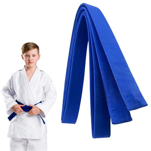 XPEX 260cm kimono karate bambino Cintura Judo Karate Sportive Arti Marziali Cinture Taekwondo Professionale Aikido Cintura Tessuto Spesso Cintura Arti Marziali,Karate Arti Marziali (blu