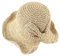 Andiker Women Straw Hat with Bow-Knot, Floppy Wide Brim Sun Cap Foldable Sun Hat UV Protection for Vacation Holiday Outdoor Beach (Beige)